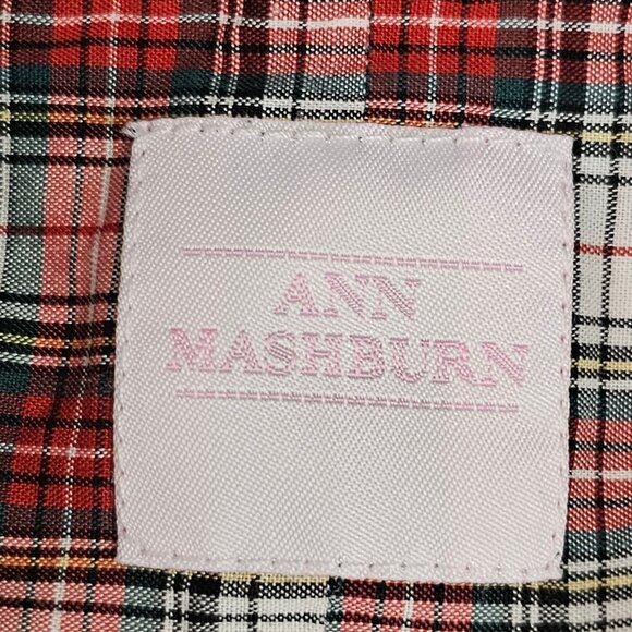 Mens‎ Fitted Red Plaid Farmer Workwear Outdoors Casual Fall Ann Mashburn S Shirt - Picture 7 of 15